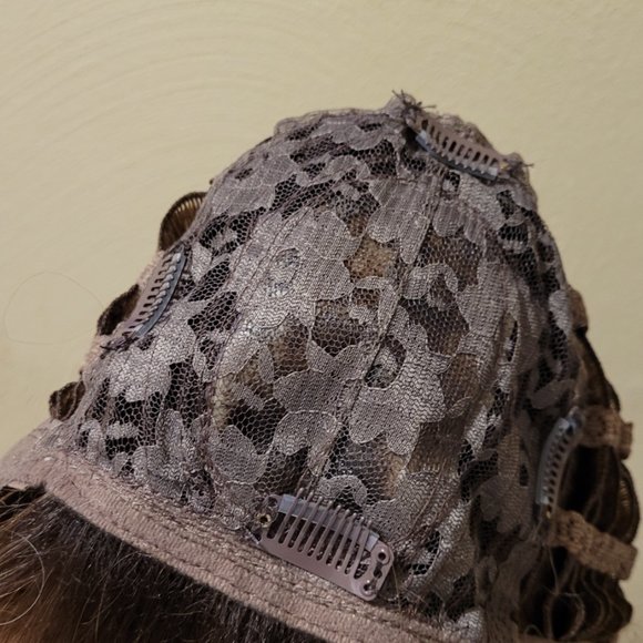 Wig Topper NEW Long Synthetic Modified to  Clip in - Picture 6 of 9